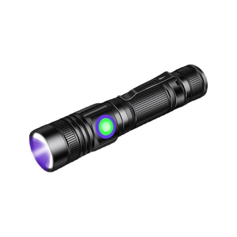 Uv-taschenlampe, 365 Nm, Wiederaufladbar, Wood-lampe, Tragbare Mini-led-schwarzlicht-taschenlampe Mit Clip, Urindetekktor Für Haustiere, Harzhärtung