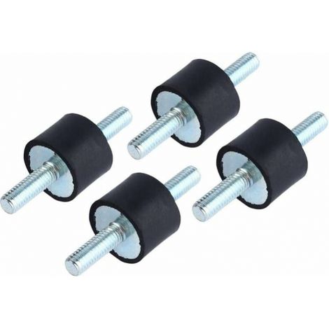 4 Stück M6 Gummischwingungsdämpfer, Anti-vibrations-isolatoren, Kompressor-pumpen-dämpfer Mit Schrauben 20 X 15