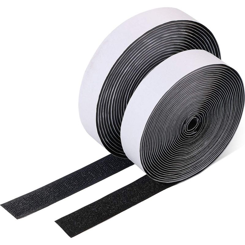 Selbstklebendes Klebeband-set, 20mm X 5m Klettverschluss Haken Und Schlaufen Mit Starker Haftkraft Für Alle Rahmeninstallationen - 5m Haken & 5m Schlaufen