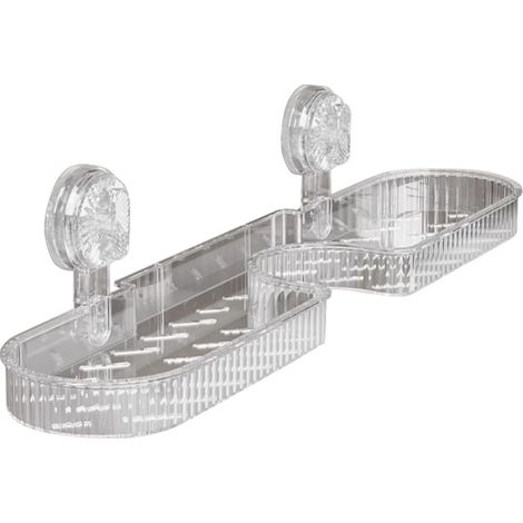 Badarmatur-regal – Kompakter Halter, Abnehmbare Hängende Duschregale Aus Robustem Kunststoff, Multifunktionales Zubehör Für Schönheitsprodukte, Seifen Und Küchenschwämme