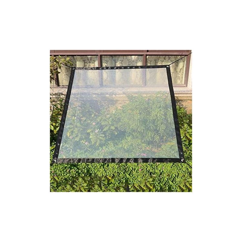 Transparente, Wasserdichte Plane Mit Ösen - 2 X 2 M - Faltbare Und Wetterbeständige Plane - Inklusive Seil