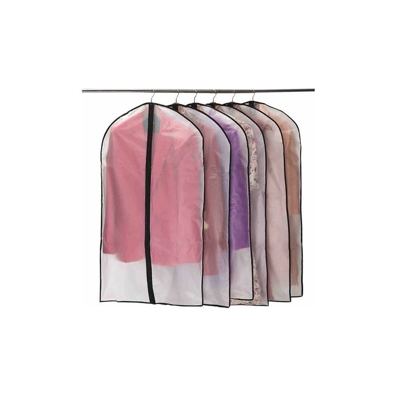 Kleidersack, Lang, 6 Stück, Hochwertige Transparente Atmungsaktive Stofftaschen Für Kleidung, 60×100 Cm