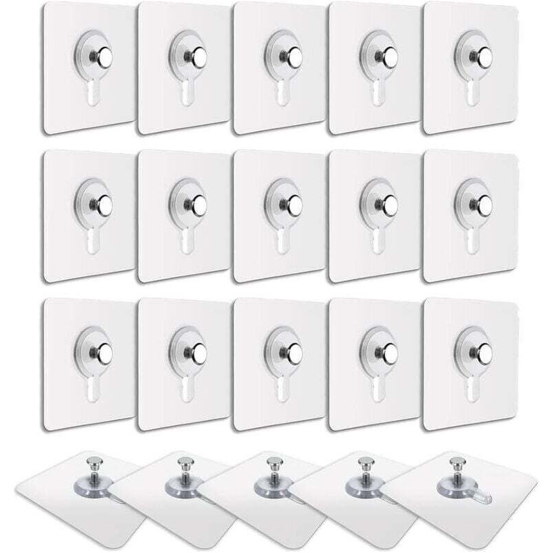 20er-set Transparente Selbstklebende Bildaufhänger – Befestigung Ohne Bohren – Wasserdicht Und Abnehmbar – Maximale Tragkraft 2 Kg