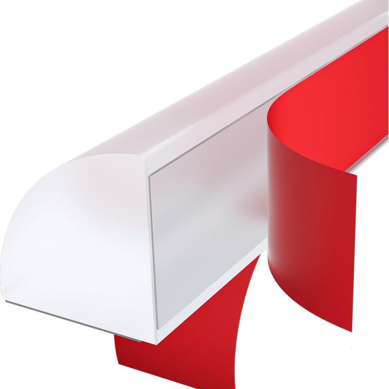 Flexible Viertelrund-leiste, Selbstklebend, Für Ecken, Wasserdichte Gummikante Für Eckarbeitsplatten, 1,7 X 1,7 Cm (transparent, 3 M)