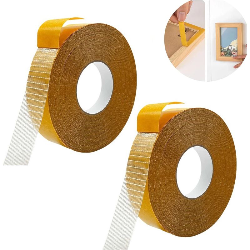 Multifunktionales Doppelseitiges Klebeband Für Stoffe, Transparentes Klebeband Für Kleidung, Doppelseitiges Klebeband Für Teppiche, Sehr Strapazierfähig, 1 Zoll X 33 Fuß