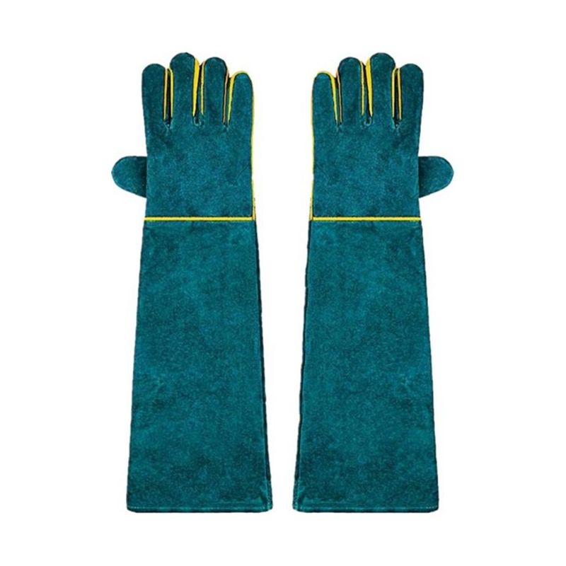 Anti-biss-handschuhe Für Den Umgang Mit Tieren, Sicherheitshandschuhe Aus Leder Für Baden, Pflege Und Handhabung Von Hunden, Katzen, Vögeln, Schlangen, Eidechsen Und Reptilien - Schutzhandschuhe
