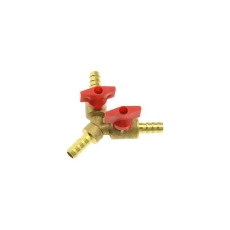 8mm Messing Y-stück 3-wege Schlauchverbinder Dichtung Rohrstecker Adapter Kompatibel Für Luft Wasser Gas