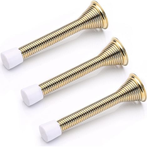 3er-set 85 Mm Federtürstopper, Wandmontierte Federtürstopper, Türstopper Zum Schutz Von Wänden Und Türen.