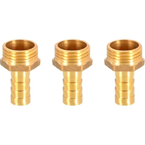 Rohrverschraubung Mit Messingzahn, 12 Mm Auf 1,27 Cm Außengewinde Bsp, Schlauchadapter, 3 Stück