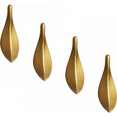 4-teilige Möbelgriffe Aus Zinklegierung, Küchenmöbelgriffe, Goldblattverzierte Griffe, Dekoration Für Küchenschubladen Und Möbel, Lochabstand 32 Mm