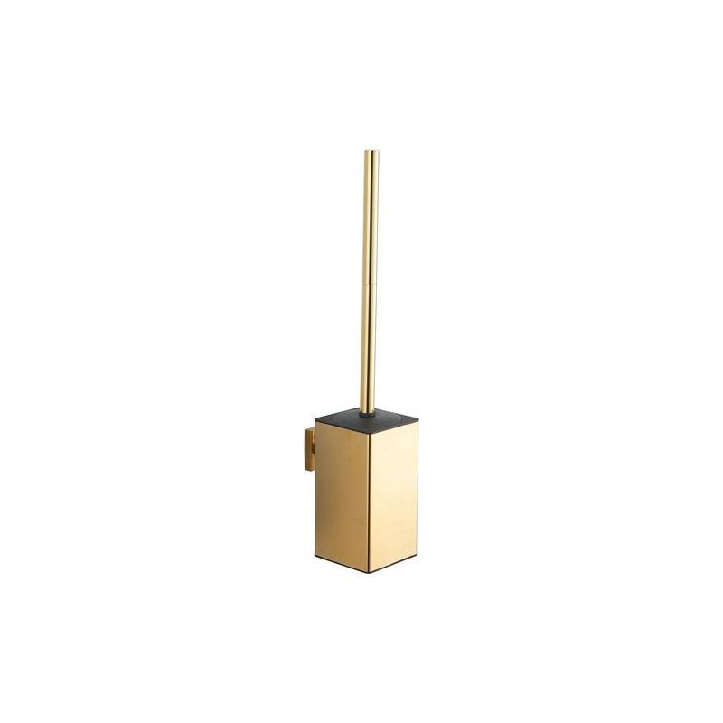 Wandmontierte Wc-bürstenhalterung Aus 304 Edelstahl, Goldfarben