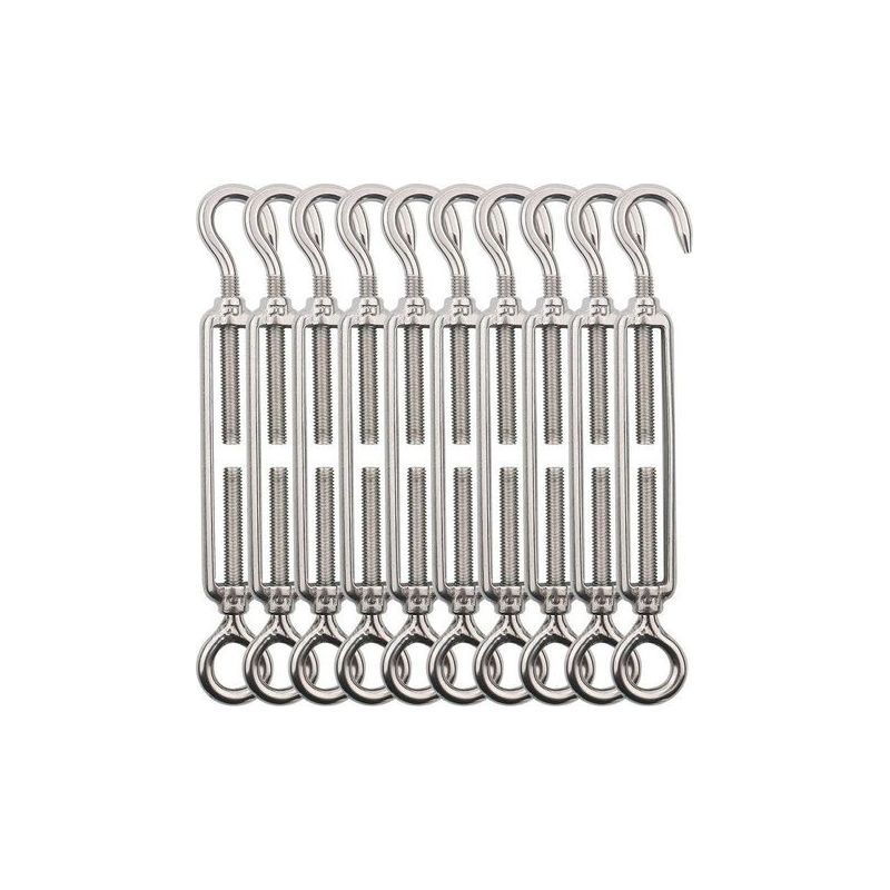 10 Stück Seilspanner Aus Edelstahl M4, Spannsatz Für Außenseile, Wäscheleinen, Aufhängung, Geländerseil