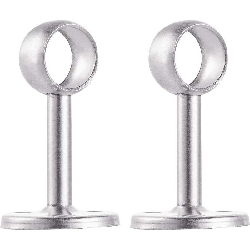 2er-set Kleiderstangenhalter Mit Rohr Aus Edelstahl, Durchmesser 19 Mm