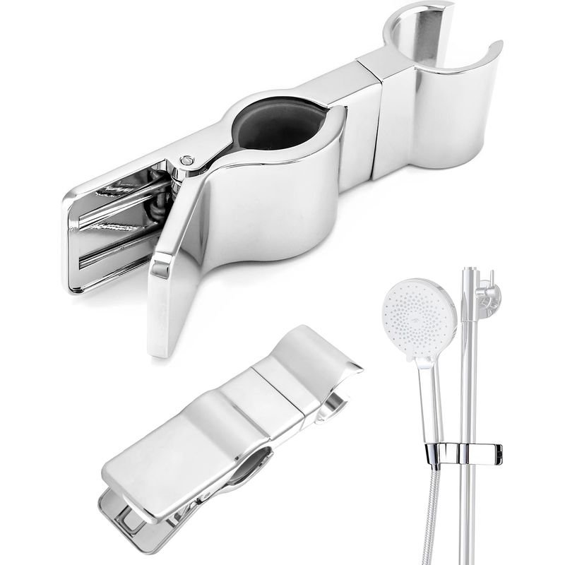 Duschhalterung, Verstellbare Duschbrause-halterung 20-29 Mm, Bohrfreie Rutschfeste Duschhalterung, Drehbarer Handduschen-halter Mit 35° Neigung Als Ersatz Für Badezimmer-zubehör