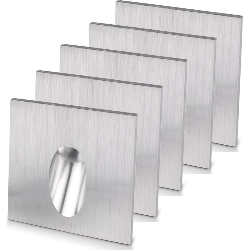 Set Aus 5 Quadratischen Led-einbaustrahlern Für Treppenwege Und Vordächer, 1w, Ac 100-245v, Warmweiß