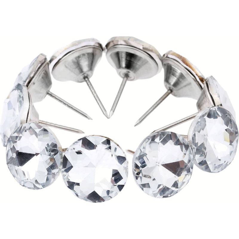 Set Aus 20 Kristall-diamant-tapezierungsnägeln, Dia-25mm, Für Sofa, Kopfteil, Nähen Von Knöpfen, Wanddekoration, Bank, Couch, Kissen Usw.