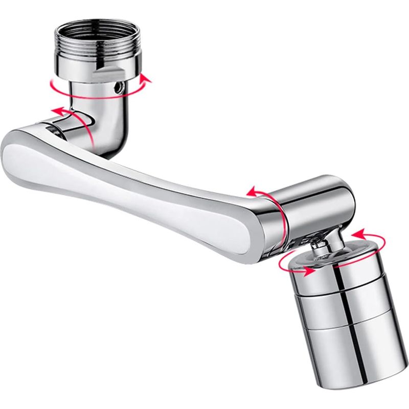 2-in-1 Wasserhahnbelüfter Mit Spritzschutzfilter, Universell Einsetzbar, 1440° Drehbarer Wasserhahn Für Bad Und Küche, 2 Einstellbare Strahlarten, Wasserspar-aufsatz