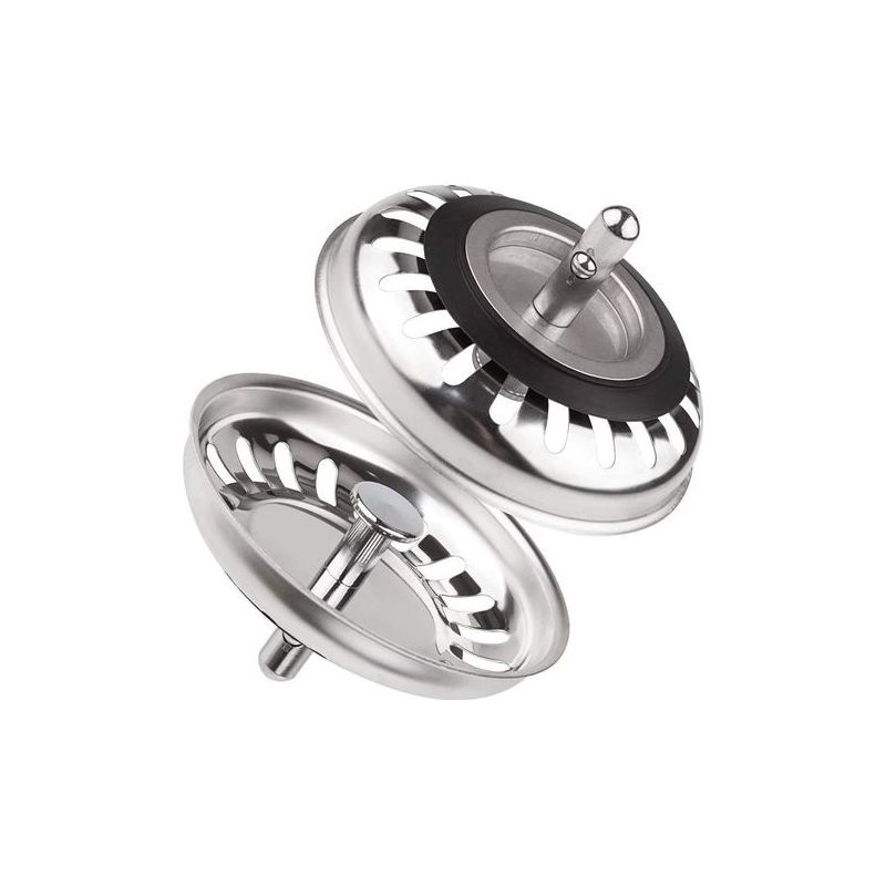 2er-set Edelstahl-spülstopfen, Universelle Küchenspüle Sieb 79,3 Mm Für Küche Und Badezimmer