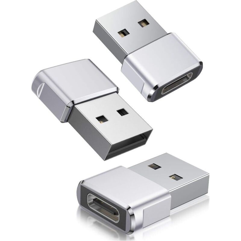 Usb-c-auf-usb-adapter, 3 Stück, Usb-c-buchse Auf Usb-stecker, Typ-c-ladekabel-konverter Für Iphone 13/12 Mini/pro Max, Airpods, Ipad 8, Apple Air 4 (2020), Samsung Galaxy S