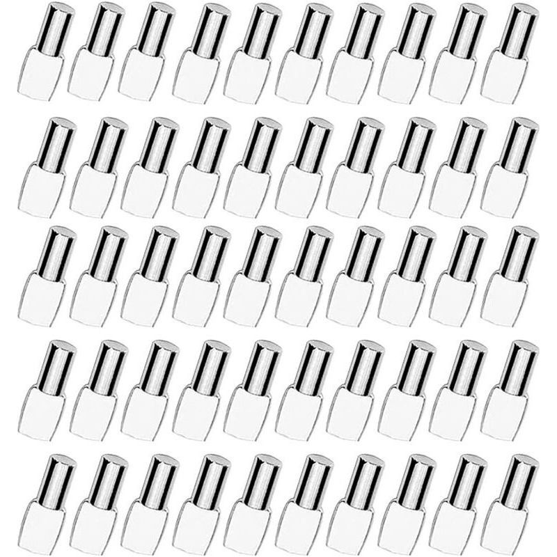 Regalstift, Dübel Für Regalböden, Vernickelte Metallregalstützen 5mm, 100 Stück, Für Schränke Und Möbel, Schreibtischzubehör