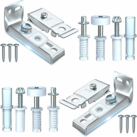 Reparaturset Für Falttür – 2er-pack – Stahlhalterungen – Scharniere Und Führungsrollen 3/8' – Tragfähigkeit Bis Zu 50 Pfund