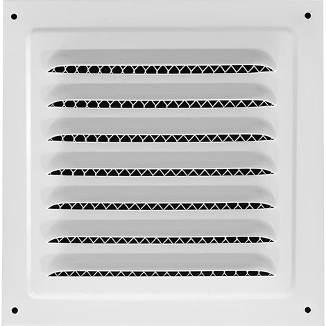 Quadratisches Lüftungsgitter 20 X 20 Cm Für Badezimmer, Büro, Küche Mit Insektenschutzgitter