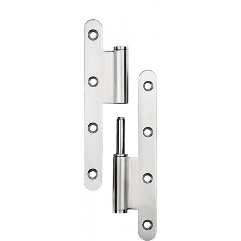 Abnehmbares Rundes Scharnier Aus Edelstahl 304 – Maße 140x60x2,5mm – Für Schwere Türen – Tragfähigkeit 25 Kg