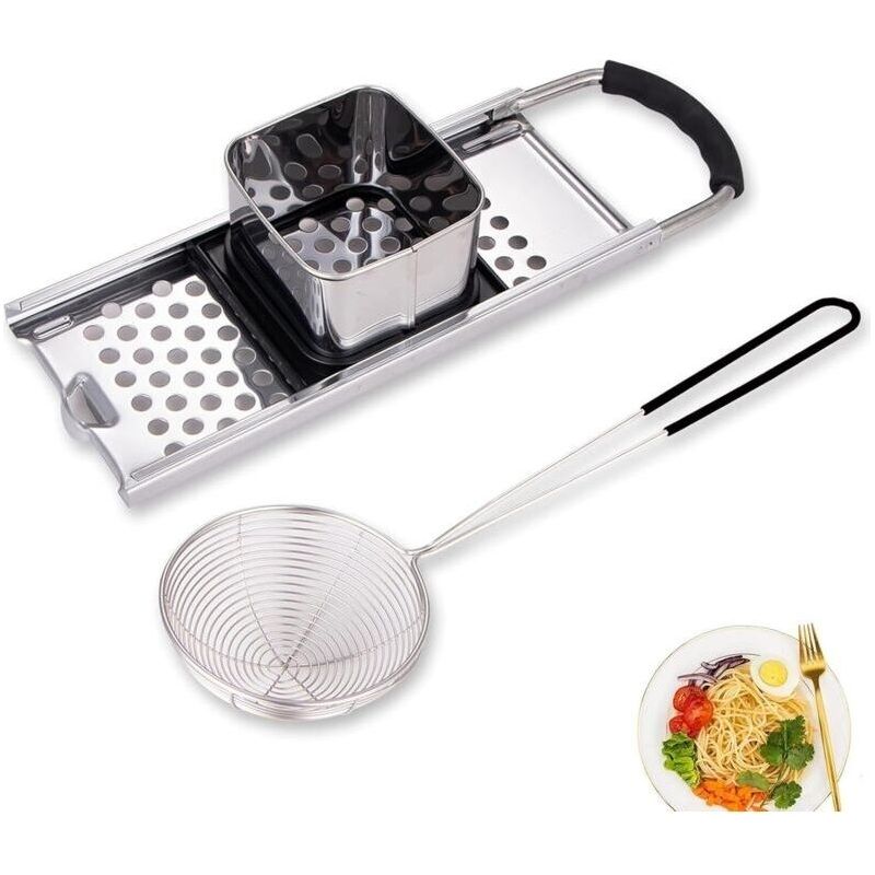 2 Stück Edelstahl-spätzleraspel, Spätzlepresse, Spätzlehobel, Spätzleschneider Aus Rostfreiem Stahl Mit Teiggleiter, Für Spaghetti, Klöße Und Nudeln