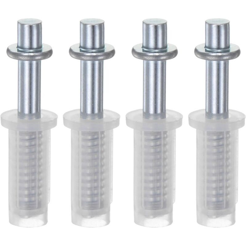 Satz Von 4 Oberen Zweiflügeligen Drehzapfen, 9,5 Mm – Stahl Und Kunststoff – Für Türen Mit Einer Dicke Von 2,5 Bis 4,5 Cm – Einfache Installation