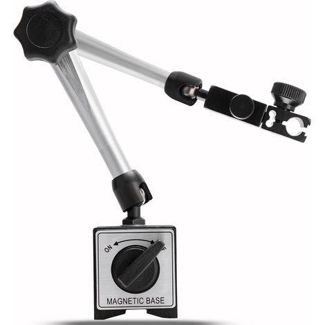 Magnetfuß Für Messuhr, Messuhrhalter, Verstellbarer Magnethalter Für Digitale Messuhren, Maximale Haltekraft 176 Lb/80 Kg