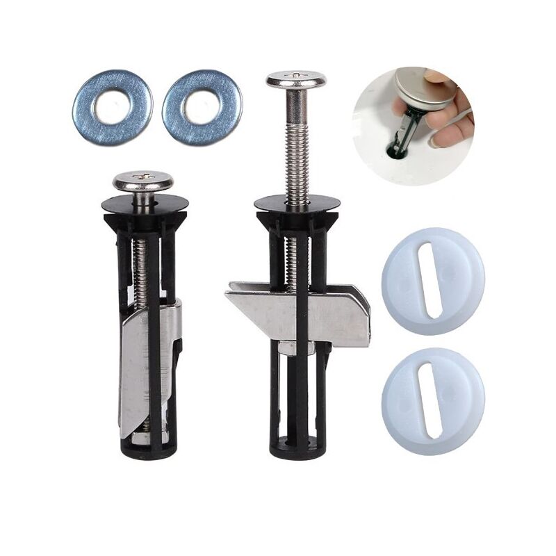 Ersatzschrauben-set Für Universelle Toilettensitze, 2 Stück, Robuste Scharnierschrauben Aus Edelstahl Mit Metallscheiben, In Zwei Größen Erhältlich