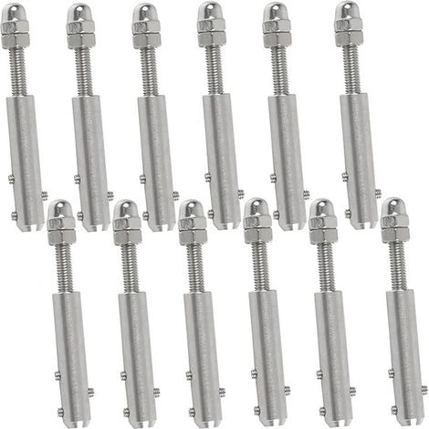 Cyslmuk – Kabelklemmen Mit Schraube Für Metallseile, 4 Mm – 12er Pack – Edelstahl Für Sichere Spannung – Wetterfest