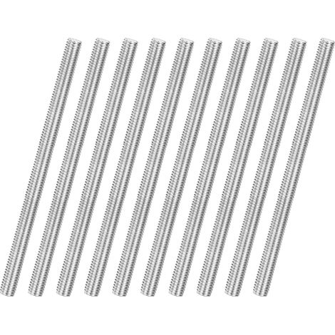 Satz Von 10 Gewindestangen M6 X 100 Mm Aus Edelstahl 304, Rechtsgewinde, Für Ankerbolzen/klemmen/befestigungsbügel Von Möbeln, Metrische Schrauben