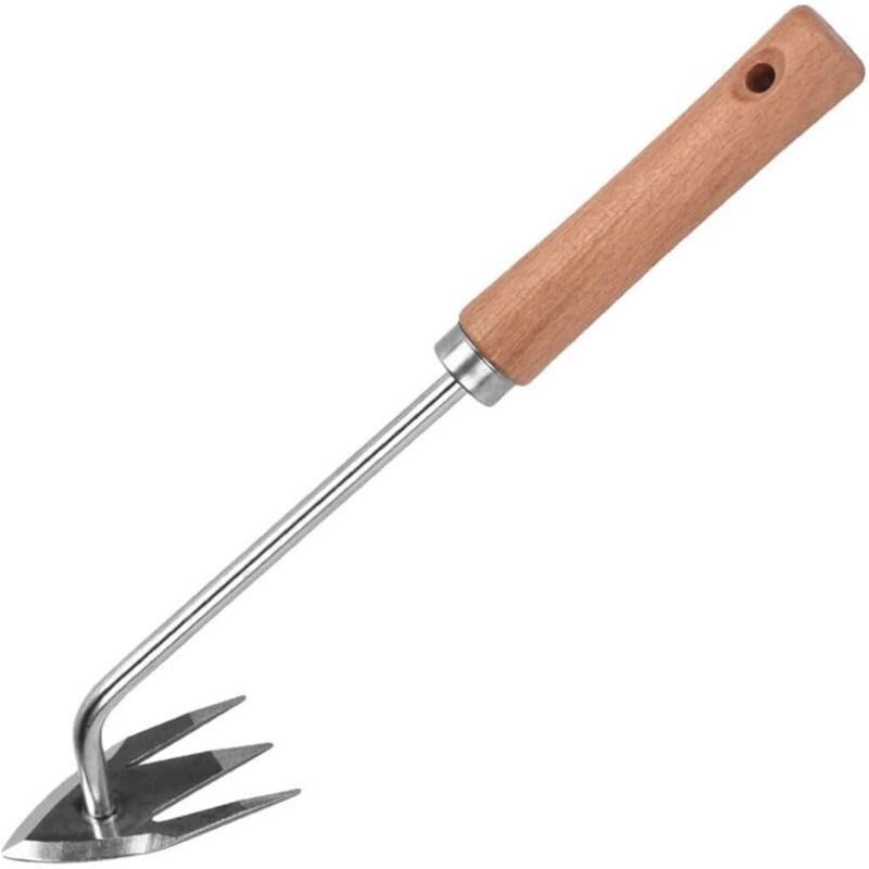 Hand-unkrautentferner-werkzeug, Manuelles Unkrautjäte-werkzeug, Rostfreier Stahl-garten-rechen Mit Ergonomischem Griff Für Landwirtschaftliche Böden