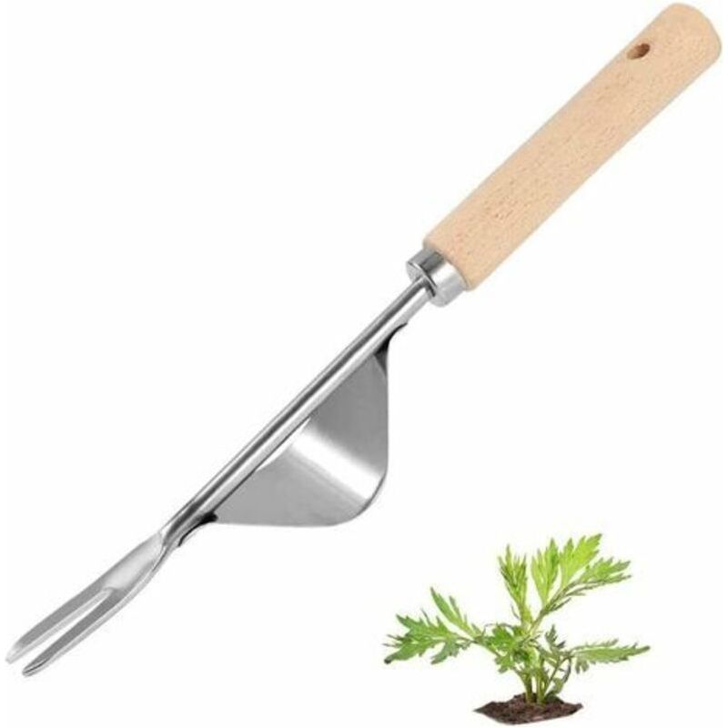 Hand-unkrautentferner, Garten-gabelwerkzeug, Manueller Unkrautstecher Aus Edelstahl Für Nachhaltige Gartenarbeit, Manuelle Wurzelentfernung Zur Beseitigung Von Löwenzahn