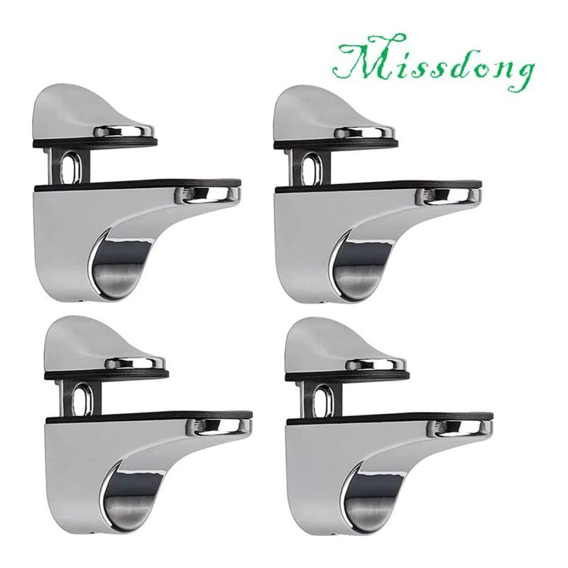 Verstellbarer Glasregalhalter, 4 Stück Glasregalhalter, Wandbefestigungsklammer Für Glas, Halterung Für Glasregale, Für Glastablett