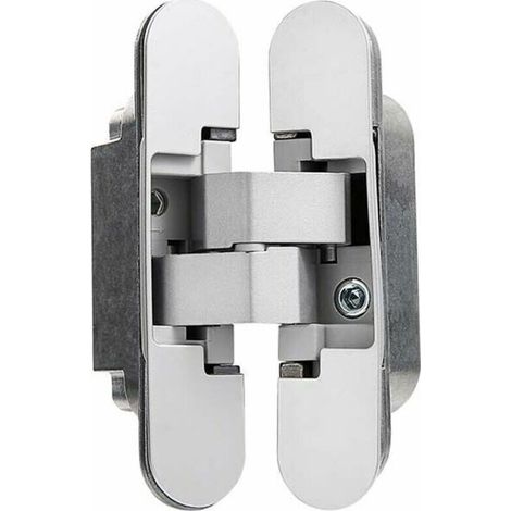 Unsichtbares Scharnier Für Schwere Türen – 2er-set – Traglast 40 Kg – Öffnungswinkel 180º – Stärke 35 Bis 45 Mm – Dreidimensionale Einstellung