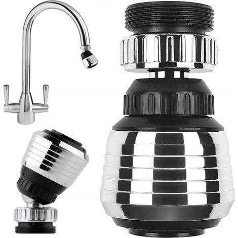 Zwei Universelle, Verstellbare Wasserhahn-luftdurchmischer – Küchenarmaturen-verlängerung Im Doppelmodus, Drehbarer Wasserspar-adapter, Preiswertes Komplettset Mit Installationskit