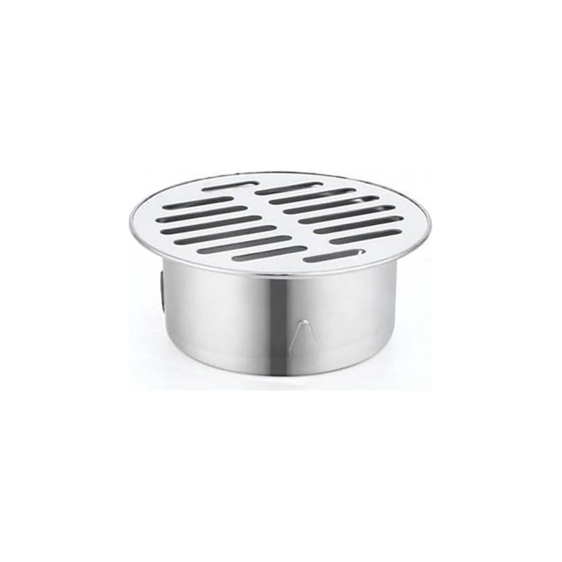 Runder Edelstahl-bodenablauf, Tropfgitter, Verstopfungsschutzfilter, Haushaltswerkzeuge Für Balkon, Hof, Bodenablauf Für Dach, Terrasse, Außengarten (ø83 Mm)