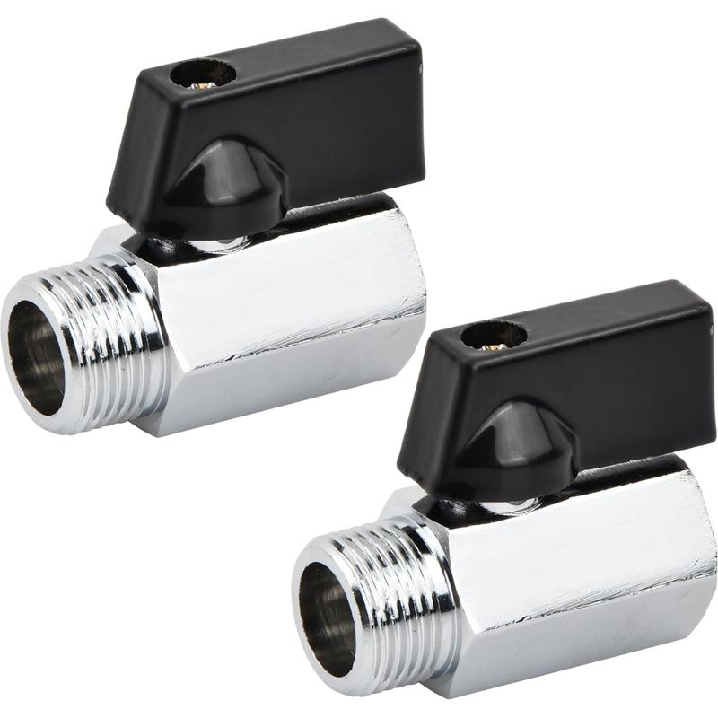 Eckventil Für Wc 3/8" - Ventilkegel Aus Vernickeltem Messing - Kompakt Und Zuverlässig - Drehmutter 3/8" - Epdm-dichtung Enthalten - Garantierte Abdichtung