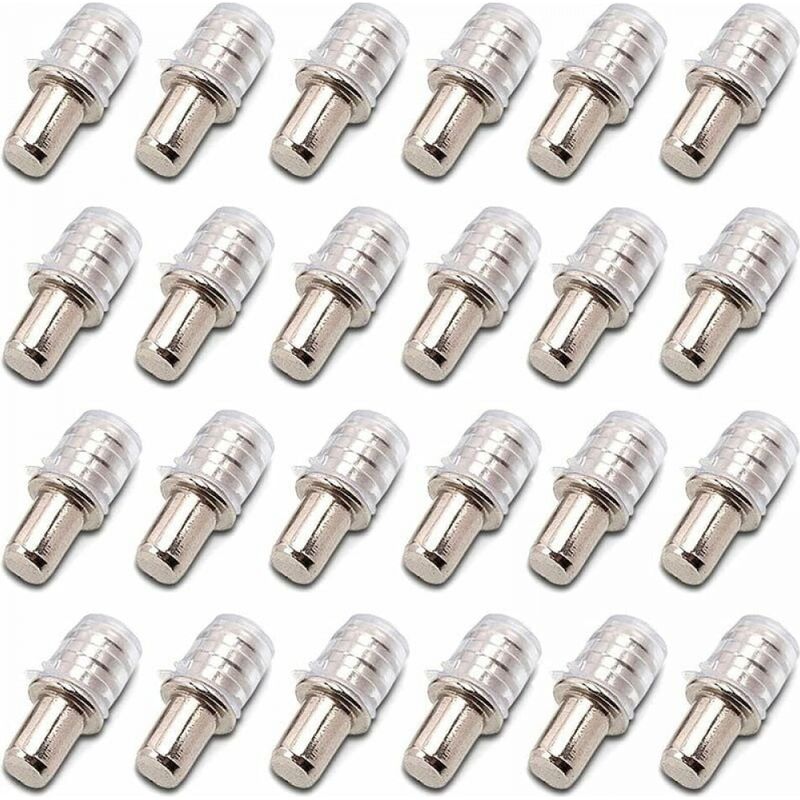 100 Stück Regalstützen, Einschlag-regalträger, 5 Mm Regalstifte Mit Gummihülse Für Holzregale