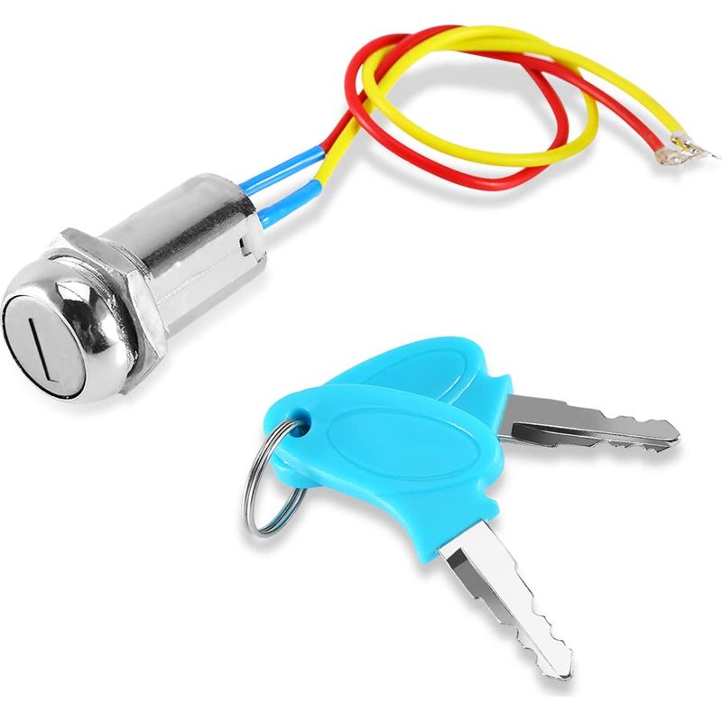 Zündschalter, Elektrischer Schlüsselschalter Mit 2 Drähten, Universelle Wasserdichte Verriegelungsschlüssel
