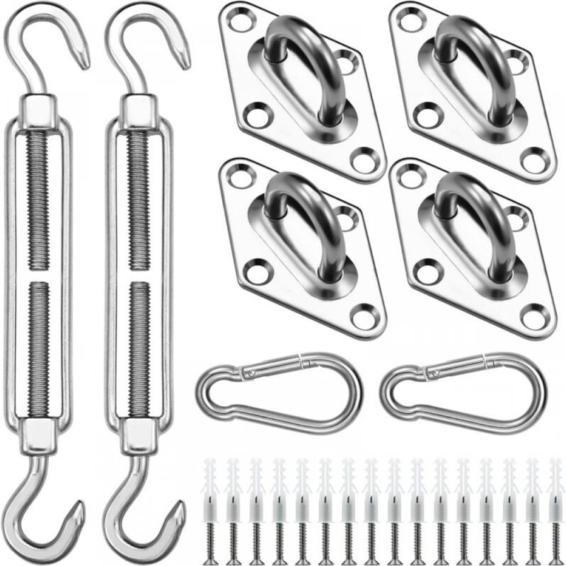 Befestigungsset Für Sonnensegel, 304er Edelstahl-hardware-set Für Quadratische Und Dreieckige Sonnensegel