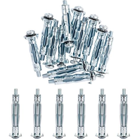Metall-dübelclips M5 X 37 (2er-pack) Gipskarton-verlängerungen - Passiviertes Zink, Korrosionsbeständig (37 Mm Lang)