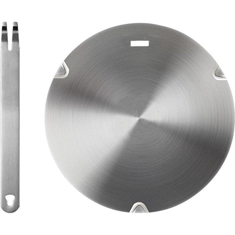 Wärmeverteiler Für Gasherd – 22 Cm Induktions-simmerring Aus Edelstahl Mit Abnehmbarem Griff
