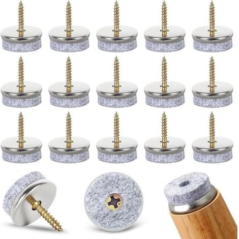 50 Filzgleiter Für Möbel, Möbelschoner Für Holzmöbelbeine, 20 Mm