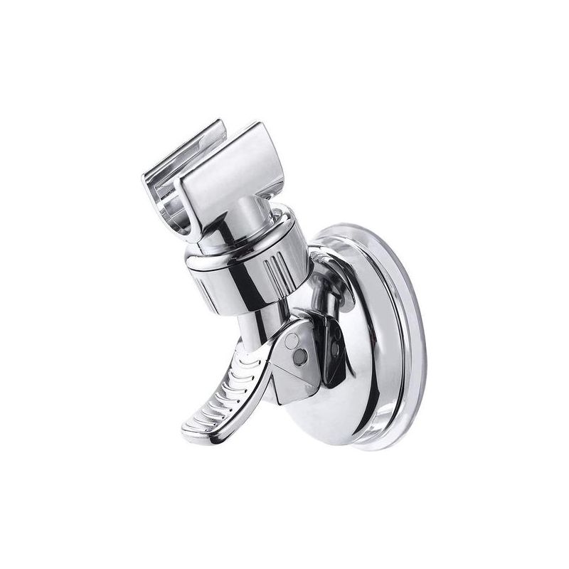 2 Stück Verstellbarer, Abnehmbarer Duschhalter Mit Saugnapf, Wandmontierter Duschhalter, Wiederverwendbar, Ohne Bohren, Wasserdicht, 360° Drehbarer Duschbrausehalter Mit Saugnapf