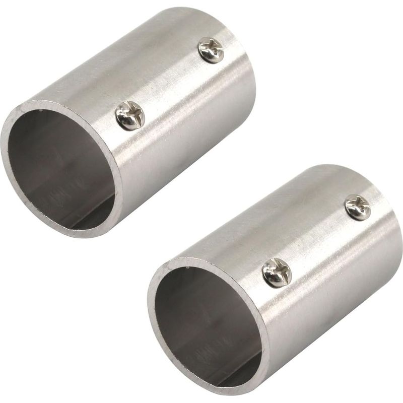 Gerades Edelstahl-rohrverbindungsstück 32mm Für Stangenverbinder, Regale, Kleiderstange, Zaun, Handlauf (2 Stück)