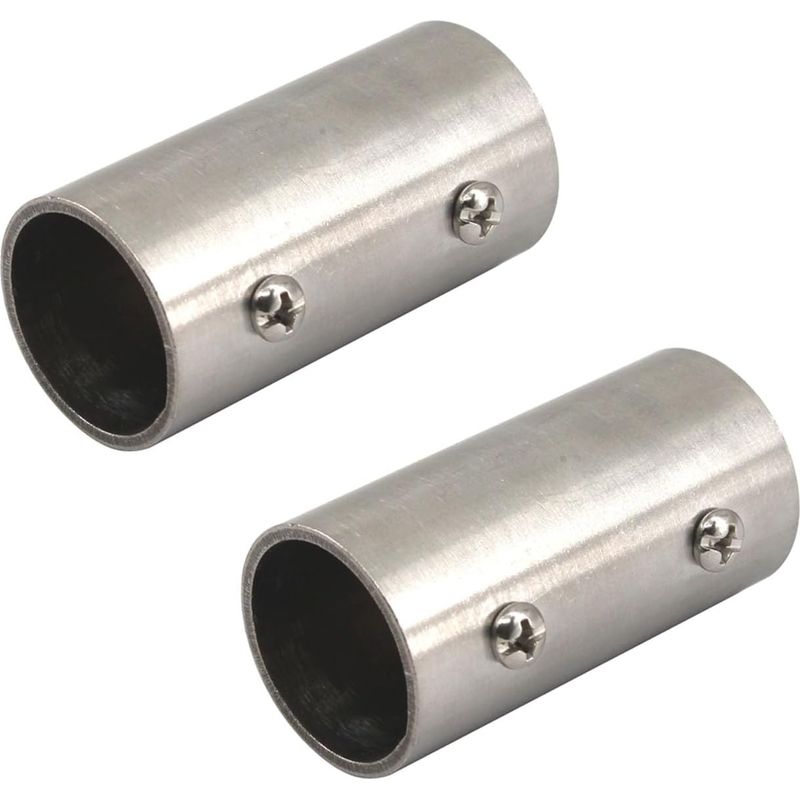 2er-set Edelstahl-rohrverbinder, 25 Mm, Für Regale, Gardinenstangen, Zäune, Handläufe