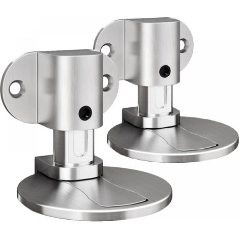 2er-set Magnetische Türstopper Aus Metall, Unsichtbar Und Robust, Mit Kleber Und Schrauben, Für Büro Und Zuhause (silber)